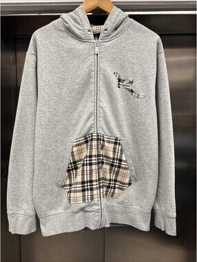 Rocawear Y2K Grey Burberry Baggy Hip Hop Sweater sz L